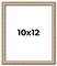 10x12 Minimalist Silver Picture Frame - UV Acrylic, Foam Board Backing, Hanging Hardware